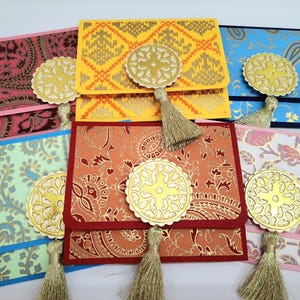 Mini Shagun Umschläge / 6er Set / Mini Geldumschläge / Indische Geldumschläge / Geldumschläge für jeden Anlass