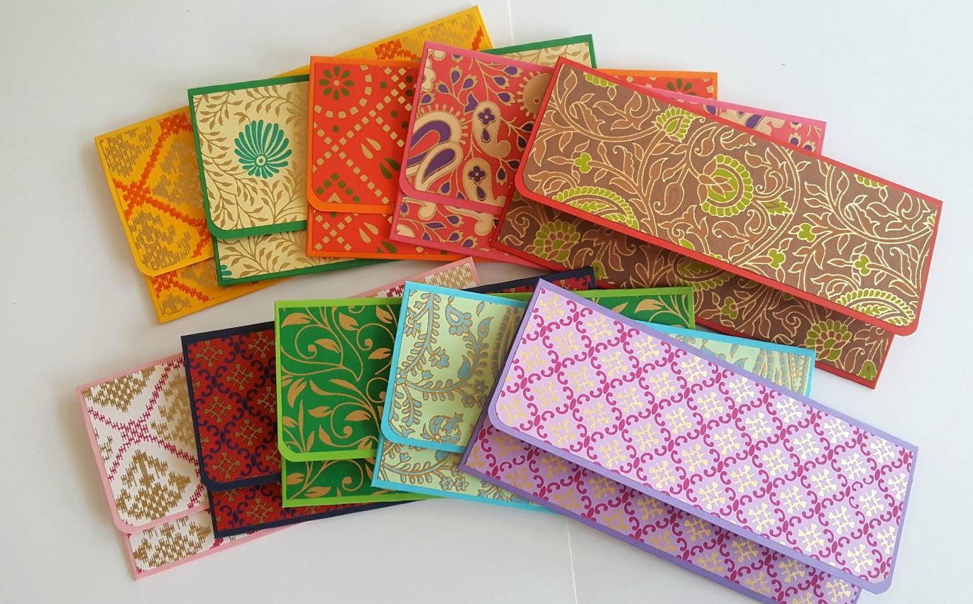 Money Envelopes / Cash Envelopes / 10 Color Envelopes / Set of Etsy UK