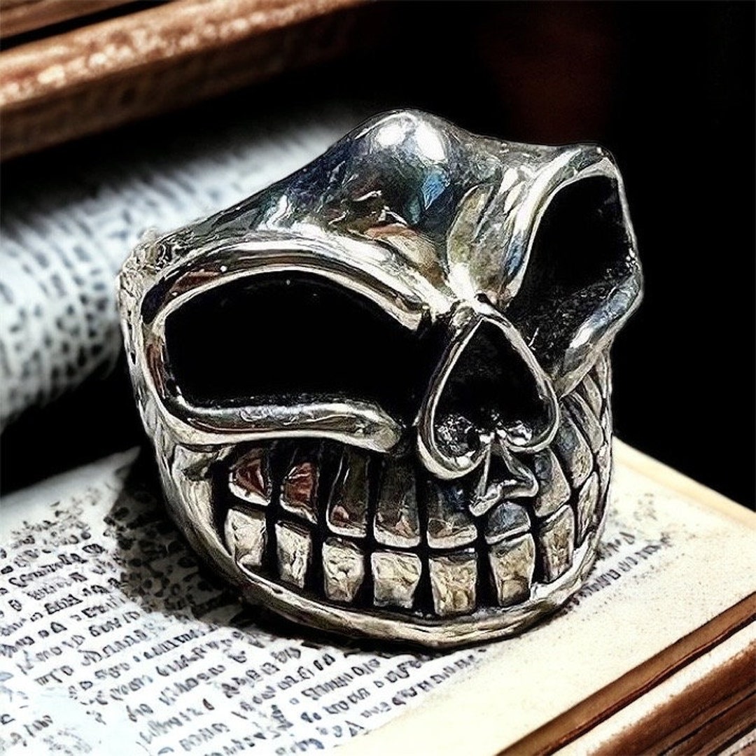 Mister Straight Ace Sterling Silver Skull Ring - Numbered
