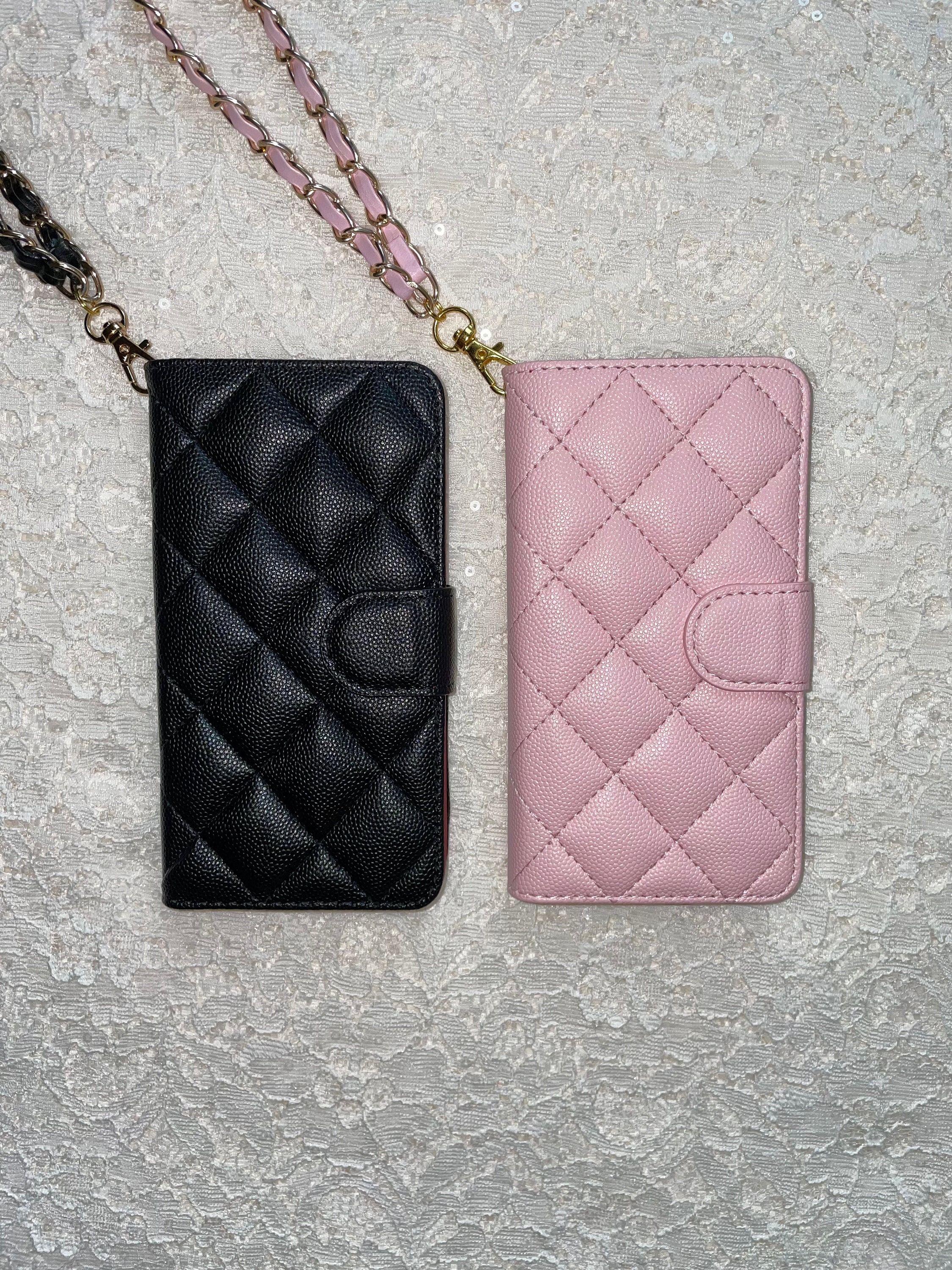 Faux Leather Quilted iPhone 12 13 14 Pro Promax Plus Wallet 