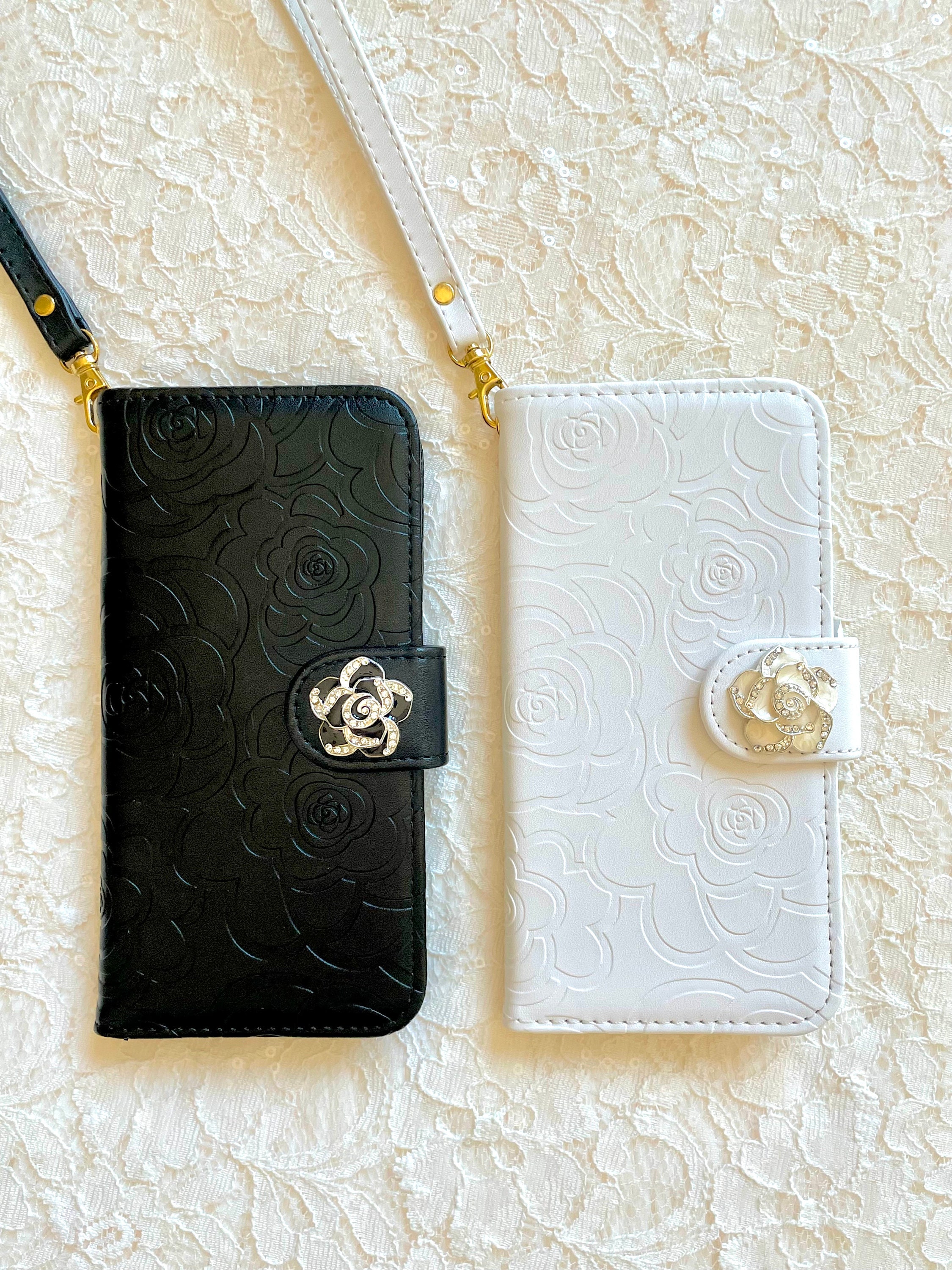 Upcycled Louis Vuitton iPhone 14 Pro Max wallet phone case – Phone