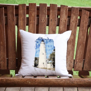 Ocracoke Lighthouse Pillow Cover