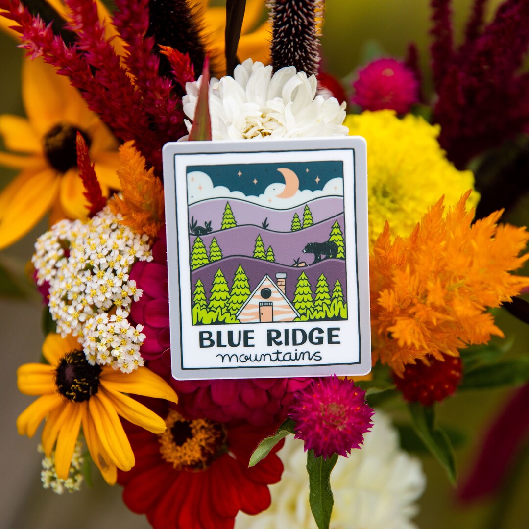 Next Ridge Stickers A Blue Ridge Night Picture // Weatherproof Vinyl // Blue Ridge ...