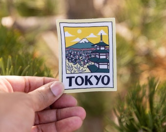 A TOKYO Picture // Weatherproof Vinyl Sticker // Mount Fuji, Japan