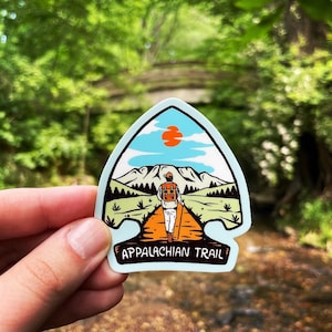 Sticker randonneur APPALACHIAN TRAIL//vinyle résistant aux intempéries//cadeau nature//bouteille d'eau, ordinateur portable, voiture, ordinateur portable - Sticker intérieur/extérieur