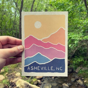 RANGE OF COLOR // Asheville Gift // 5” x 7” 16PT Postcard
