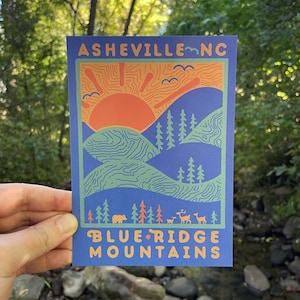 DAYRIDGE // Presente de Asheville // Cartão postal de 5” x 7” 16PT
