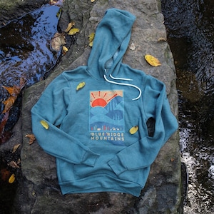 DAYRIDGE (The Sun Shines) // A Blue Ridge Mountains // Nature HOODIE // Unisex Sweatshirt // Women's Gift // Men's Gift