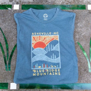 DAY RIDGE (ASHEVILLE) // A Blue Ridge Mountains Gift // Unisex Tee