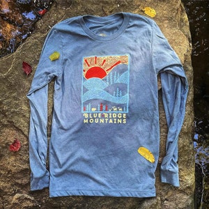 DAY RIDGE (The Sun Shines) LONGSLEEVE // Blue Ridge Mountains // Unisex Fit