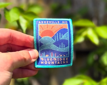 DAY RIDGE ASHEVILLE Patch // Iron-On Patch // Blue Ridge Mountains // Nature Gift