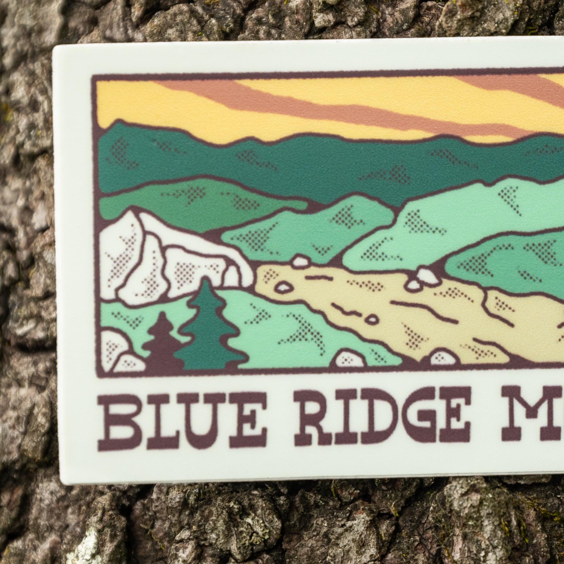 Next Ridge Stickers A BLUE RIDGE TRAIL // Weatherproof Vinyl Nature Sticker // Water Bottle ...