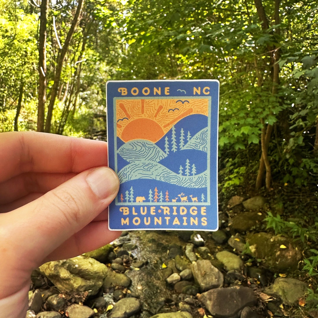 DAY RIDGE (BOONE) // A Blue Ridge Mountains Sticker // Weatherproof ...