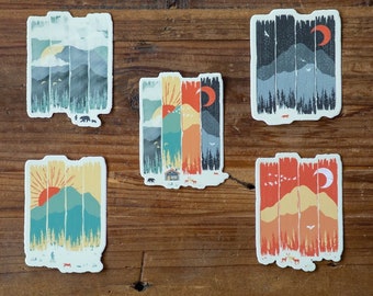 Mountain Weather Sticker Collection