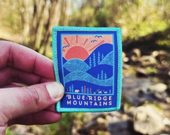 DAY RIDGE Patch // Iron-On Patch // Blue Ridge Mountains // Nature Gift