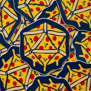 Icosapizzahedron // PIZZA Sticker