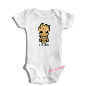 I Am Groot ボディスーツ / ワンジー® 衣装 / クリーパー ベビー おもしろワンジー ガーディアンズ オブ ギャラクシー