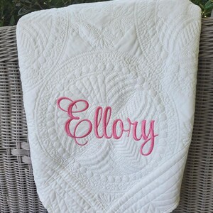 Personalized Baby Blanket, Embroidered Blanket, Baby Quilt, Nursery Quilt, Baby Gift, Baby Shower gifts, Baby Blanket, Crib, Nursery blanket