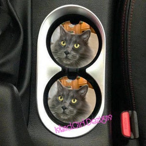Personalized Photo Cat Dog Pet Ceramic Car Coasters