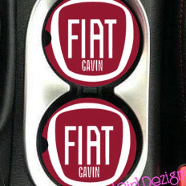 Personalized Fiat Ceramic Car Coasters