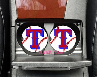 Texas Rangers Ceramic Car Coasters