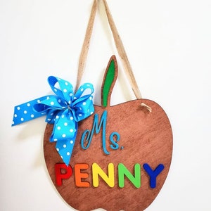 Apple Classroom Teacher Sign