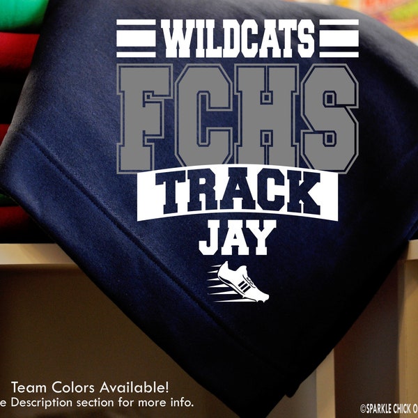 Personalized TRACK Blankets, Senior Night Gift for Track Athlete, High School Track Throw Blankets, Senior Track Team Gift, Track Coach Gift
