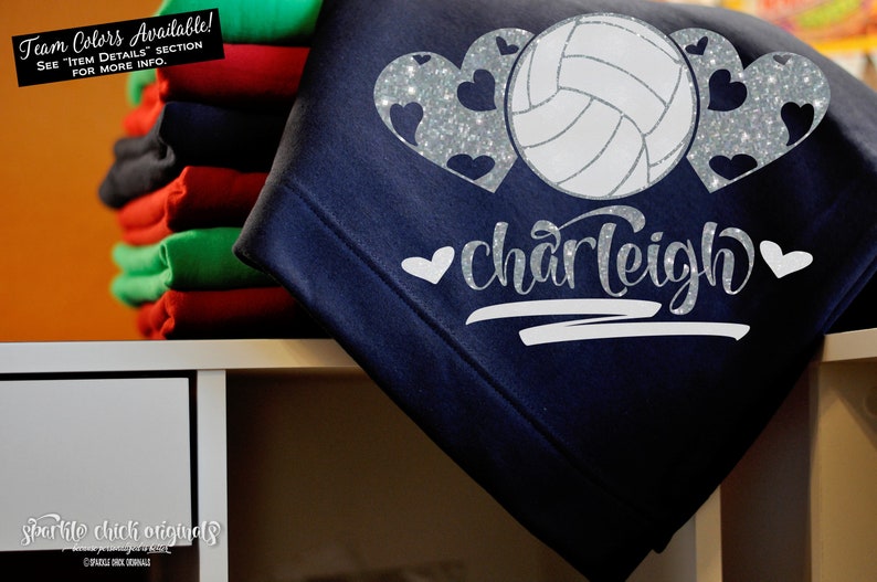 Volleyball Blanket Custom Volleyball Player Gift Heart Etsy
