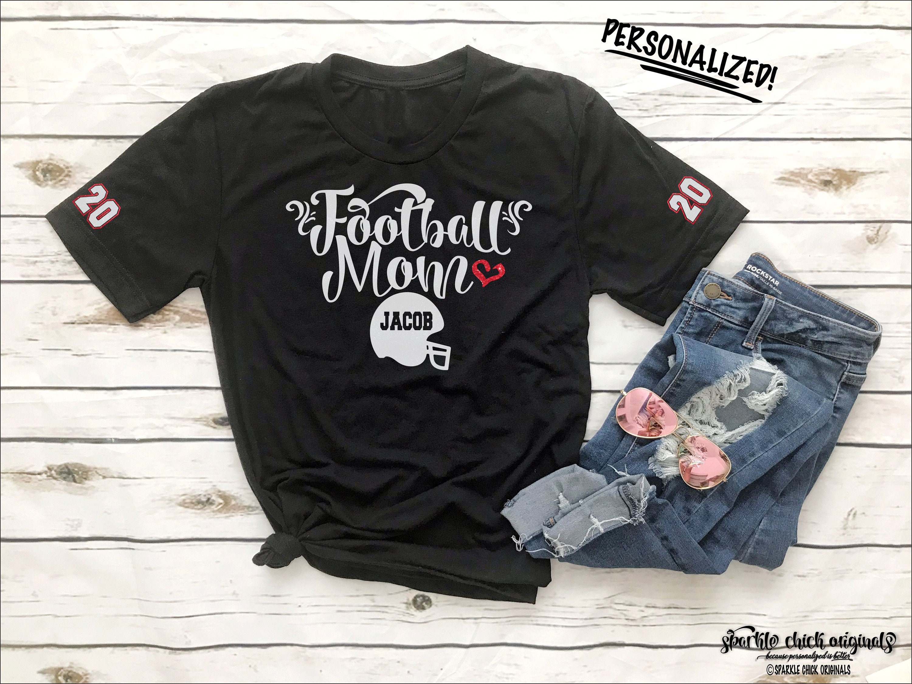 Football Mom Shirts Custom Football Mom 