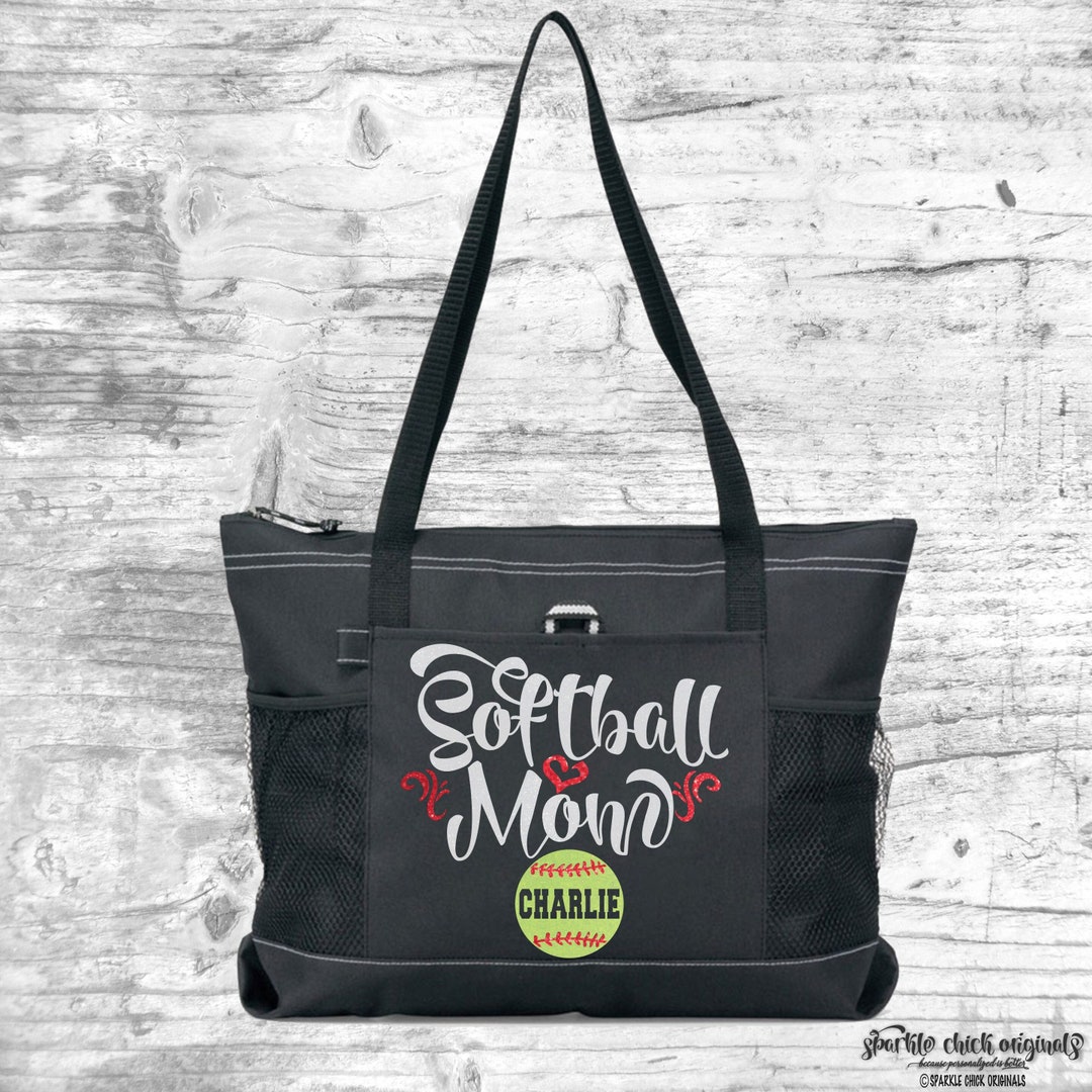 Softball Mom Lightweight Tote Bag, Custom Softball Mom Tote