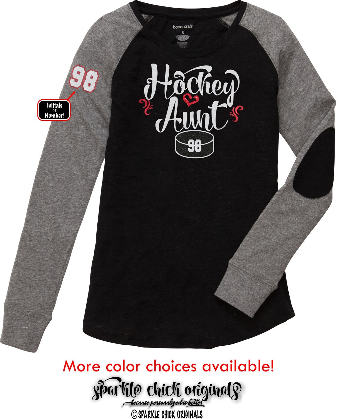 Hockey Aunt Long Sleeve Slub Shirt With or Without Custom Etsy