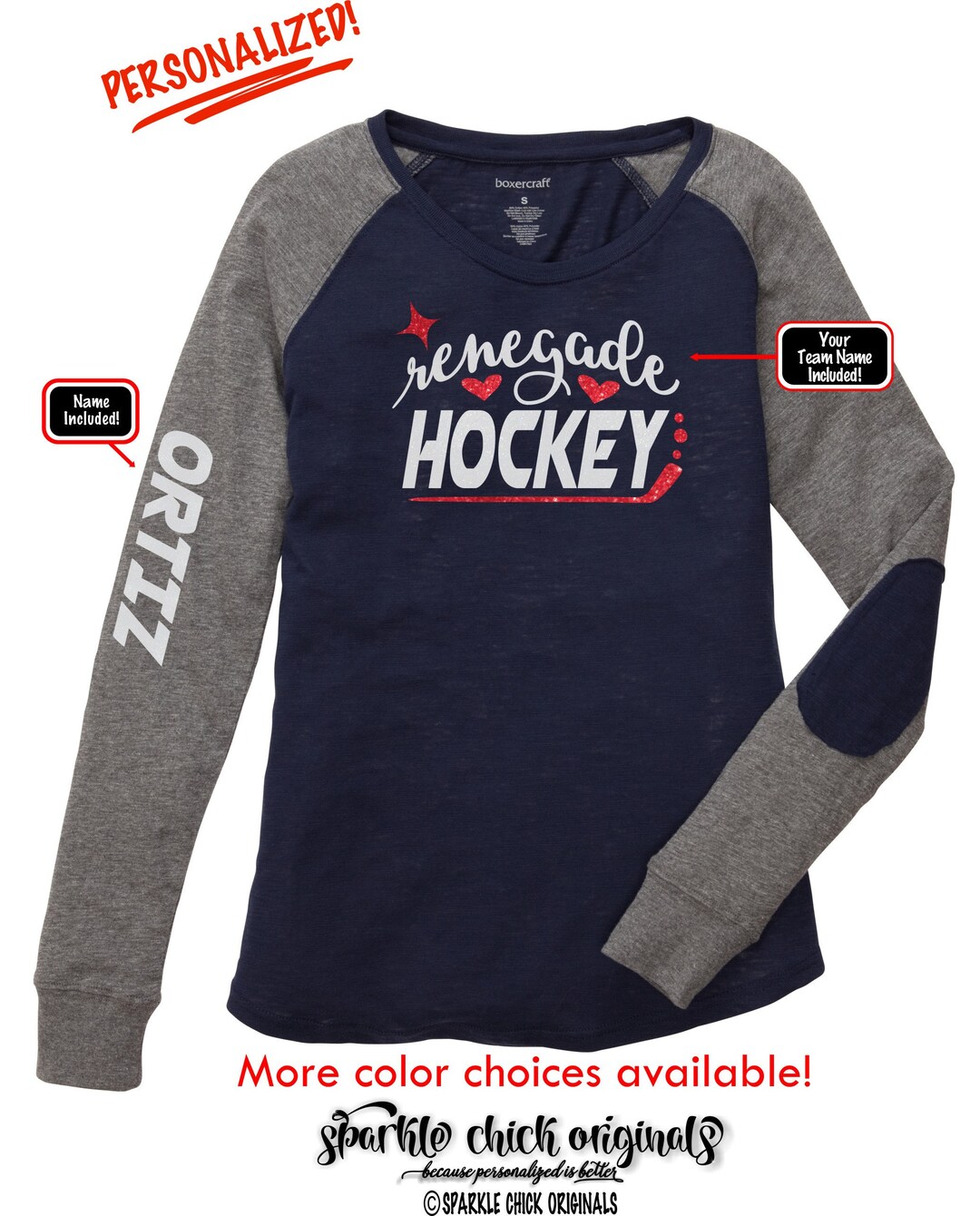 Custom Hockey Team Shirt With Custom Team Name and Number Etsy