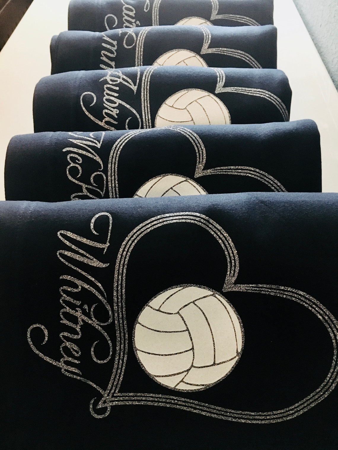 Volleyball Blanket Personalized GLITTER VINYL Volleyball Etsy