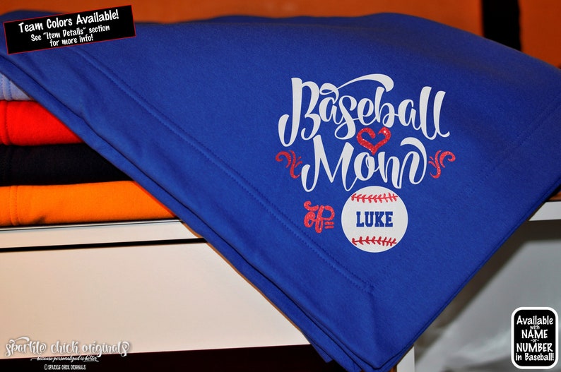 Baseball Mom Blanket Baseball Blanket Baseball Gift Etsy