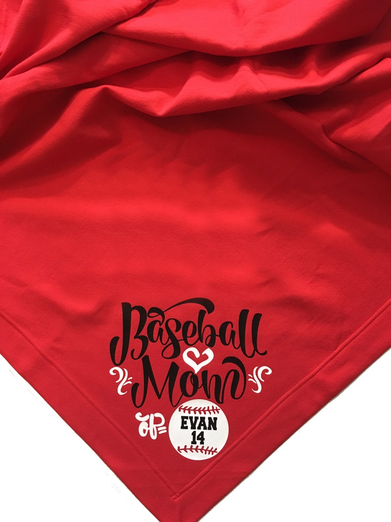 Baseball Mom Blanket Baseball Blanket Baseball Gift Etsy