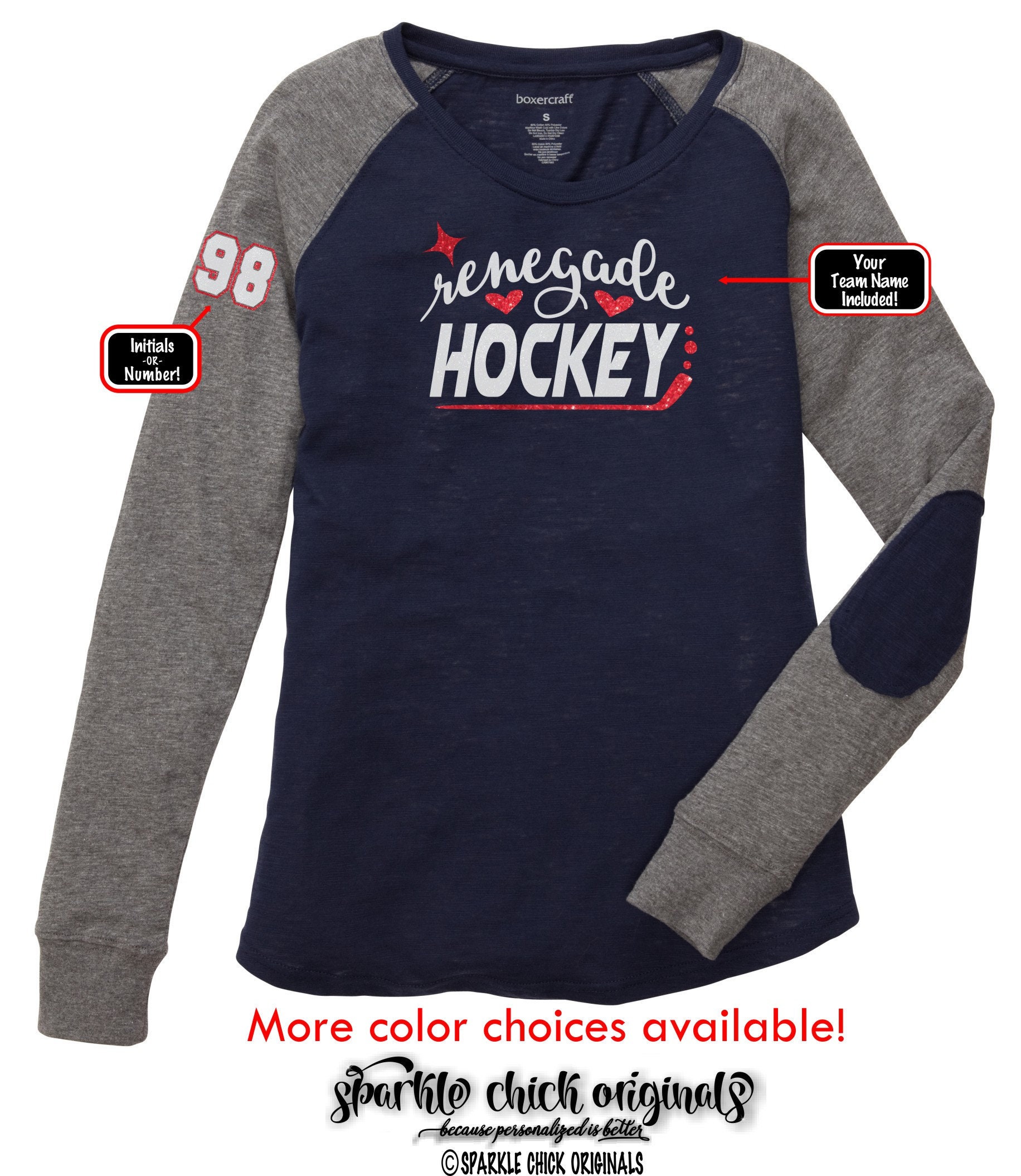 Custom Hockey Team Shirt with Custom Team Name and Number Etsy