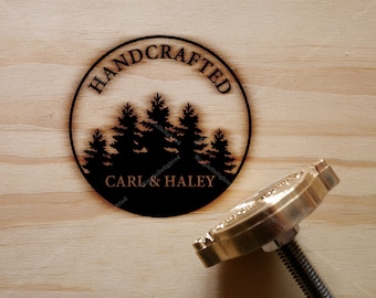 Hierro de marcar personalizado para artesanías, hierro de marcar para carpintería, hierro de marcar personal, sello de hierro para taller, sello de hierro para marcar bodas, TY-21