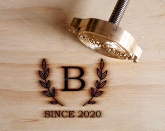 Hierro para marcar personalizado, hierro para marcar bodas en trabajos de madera, sello de metal personalizado para estampado en caliente, hierro para marcar madera personalizado, TY-31