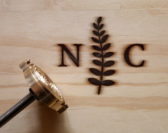 Hierro para marcar personalizado, hierro para marcar bodas en trabajos de madera, sello de metal personalizado para estampado en caliente, hierro para marcar madera personalizado, TY-28