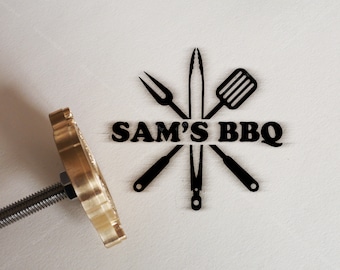 Custom Branding Iron for BBQ, Personalized branding iron for Food,  BBQ Branding Iron for Meat,  Custom Steak Branding, TY-62