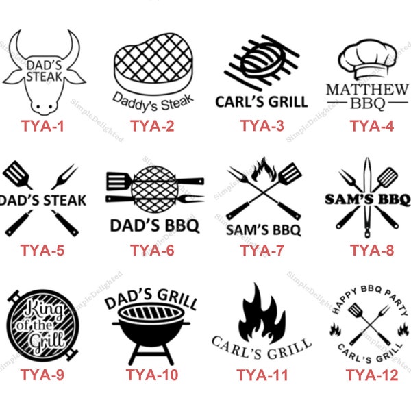 Custom Branding Iron Stamp, Custom BBQ Branding Iron, Iron Stamp for Steak, Meat, Grill, Personal Brandiong Iron, Steak Stamp Iron, TYA
