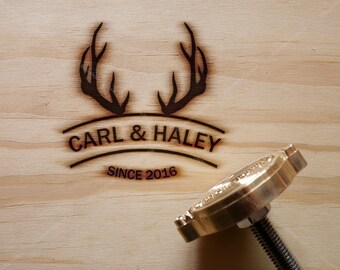 Custom Brand Iron, Wood Working Branding Iron, Logo Brand Iron, Wedding Branding Iron, Custom Leather Stamp, Brand Iron for Wood, TY-16