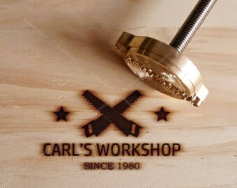Custom Branding Iron for Handcrafts, Woodworking Brand Iron, Personal Brand Iron, Workshop Iron Stamp, Wedding Branding Iron Stamp, TY-8