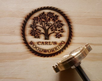 Custom Branding Iron for Handcrafts, Woodworking Brand Iron, Personal Brand Iron, Workshop Iron Stamp, Wedding Branding Iron Stamp, TY-4