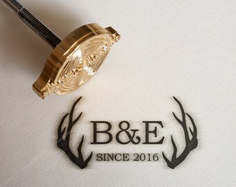 Custom Branding Iron for Handcrafts, Woodworking Brand Iron, Personal Brand Iron, Custom Leather Stamp, Wedding Branding Iron Stamp, TY-14