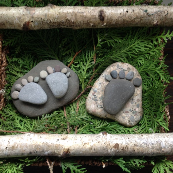 Handmade footprints for garden, decoration or gift