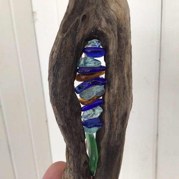 Driftwood and Beach Glass Art