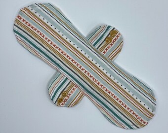12" Single Layer Incontinence Pad Cross Stitch Stripe