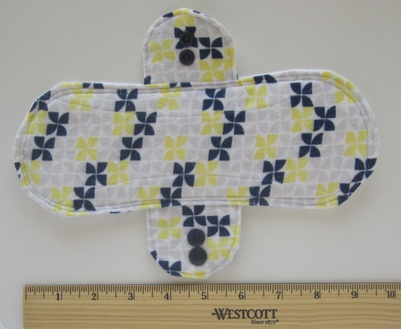 9 Double Layer Incontinence Pad Navy Yellow and Gray Etsy