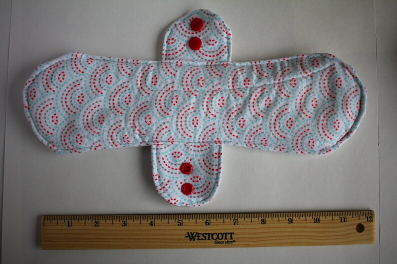 12 Single Layer Incontinence Pad Running Stitch Motif in Etsy